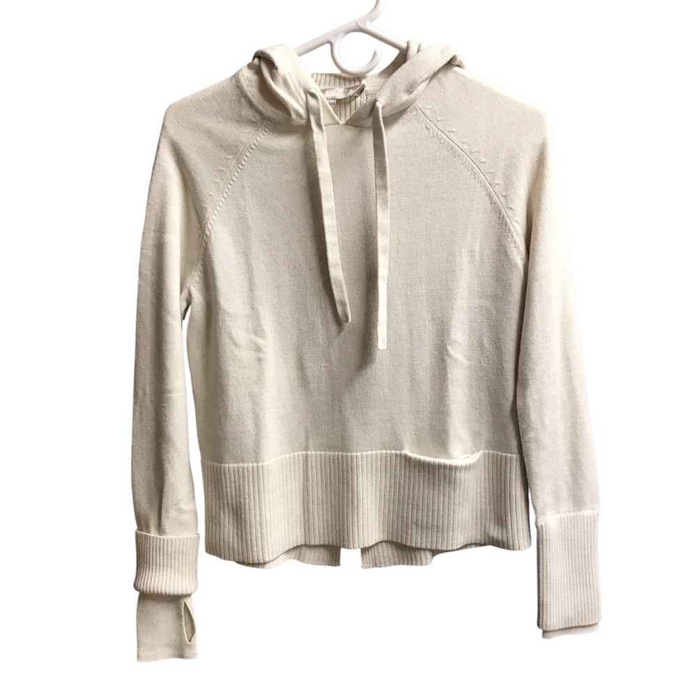 Athleta Womens Verona Split Back Sweater Hoodie Sz XXS